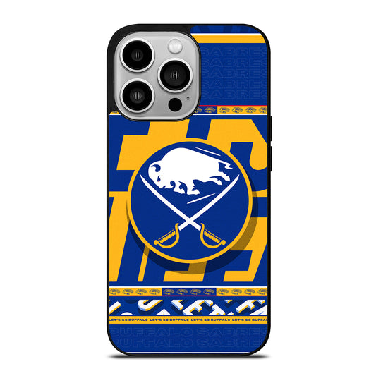 BUFFALO SABRES NHL TEAM 2 iPhone 14 Pro Case Cover