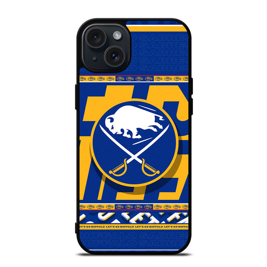 BUFFALO SABRES NHL TEAM 2 iPhone 15 Plus Case Cover