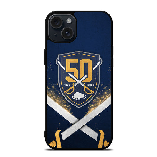 BUFFALO SABRES NHL TEAM 3 iPhone 15 Plus Case Cover