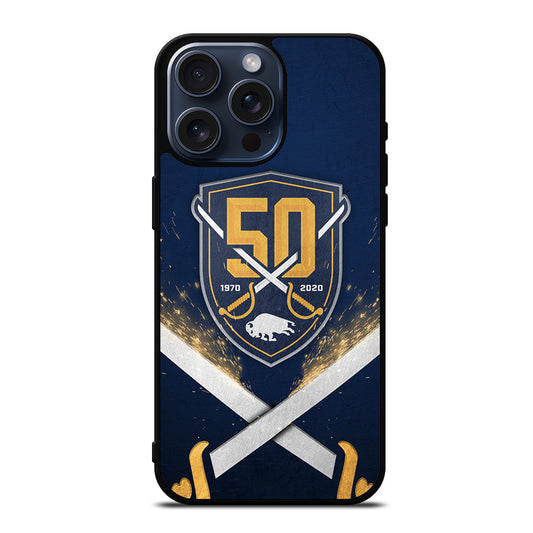 BUFFALO SABRES NHL TEAM 3 iPhone 15 Pro Max Case Cover