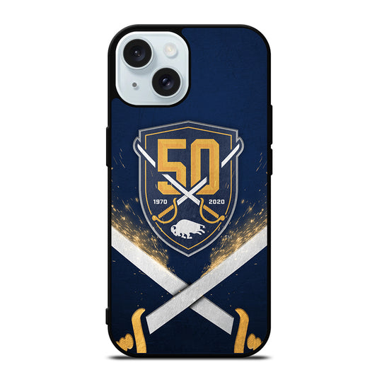 BUFFALO SABRES NHL TEAM 3 iPhone 15 Case Cover