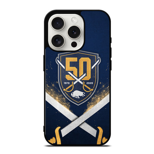BUFFALO SABRES NHL TEAM 3 iPhone 15 Pro Case Cover