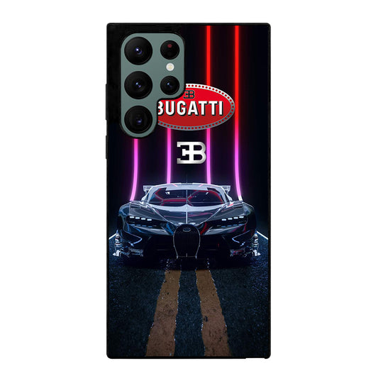 BUGATTI BLACK CAR Samsung Galaxy S22 Ultra Case Cover