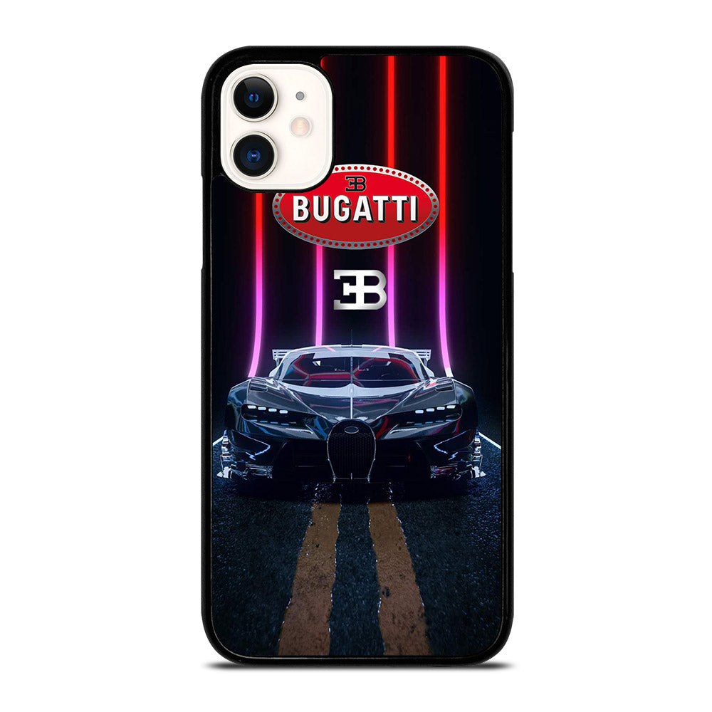 BUGATTI BLACK CAR iPhone 11 Case Cover