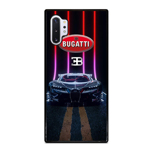 BUGATTI BLACK CAR Samsung Galaxy Note 10 Plus Case Cover