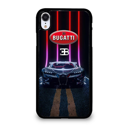 BUGATTI BLACK CAR iPhone XR Case Cover