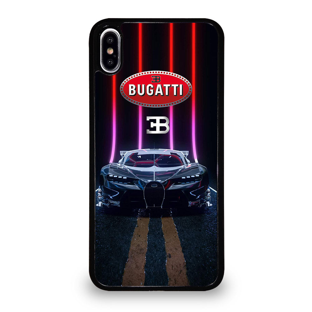 BUGATTI BLACK CAR iPhone XS Max Case Cover