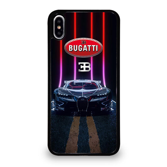 BUGATTI BLACK CAR iPhone XS Max Case Cover