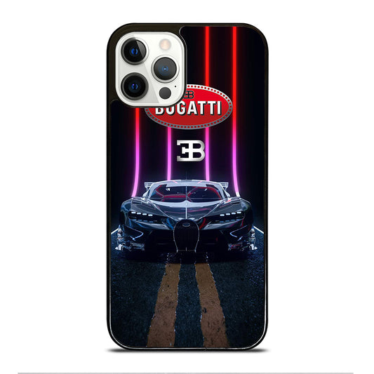 BUGATTI BLACK CAR iPhone 12 Pro Case Cover