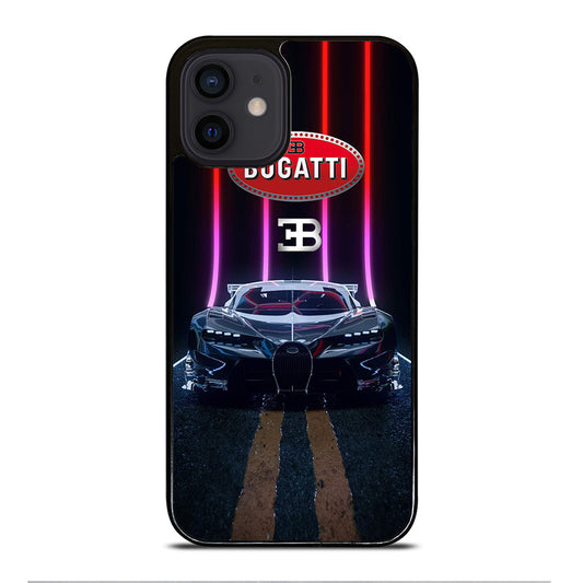 BUGATTI BLACK CAR iPhone 12 Mini Case Cover