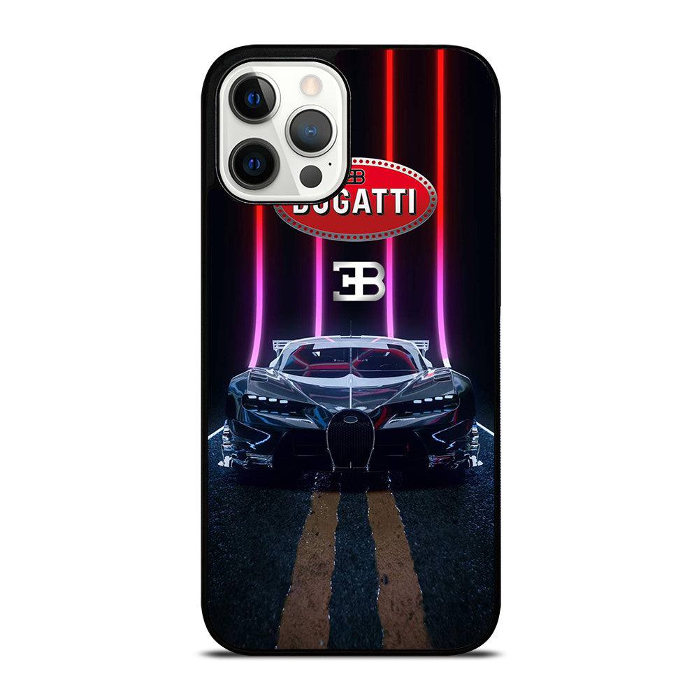 BUGATTI BLACK CAR iPhone 12 Pro Max Case Cover