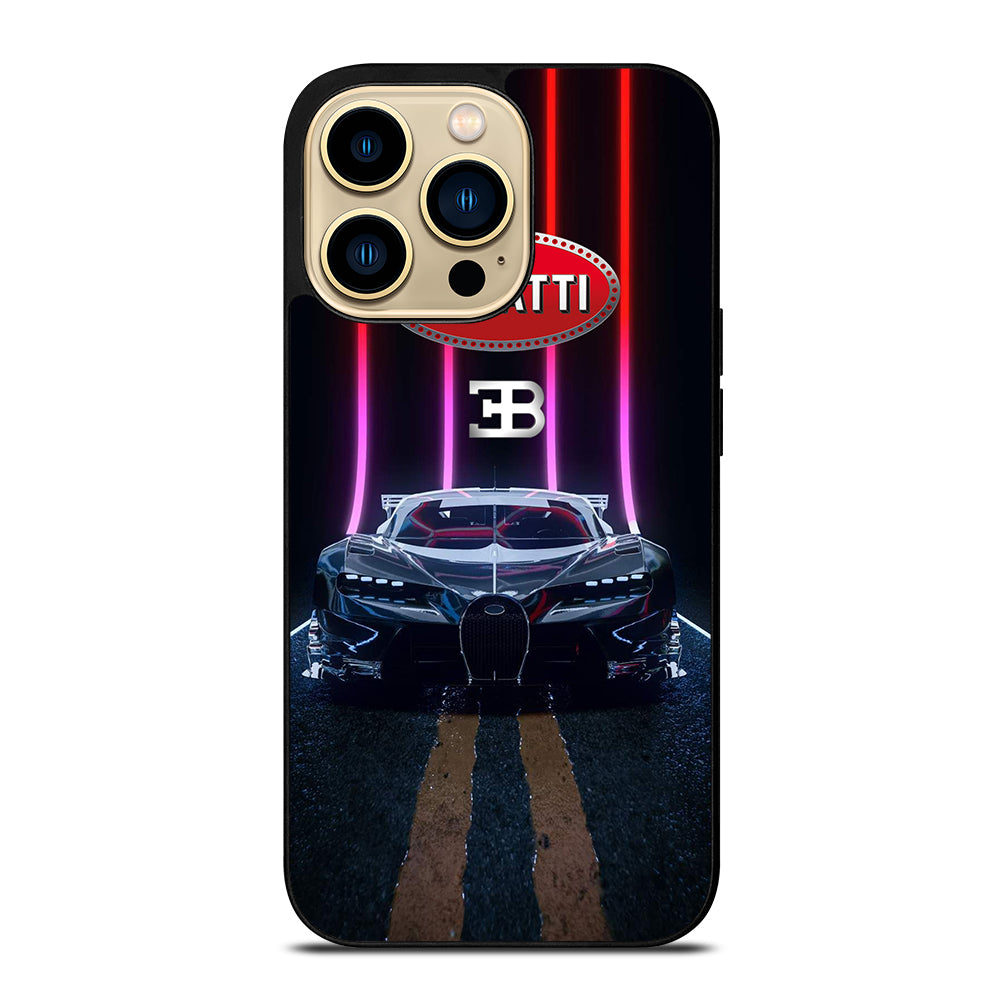 BUGATTI BLACK CAR iPhone 14 Pro Max Case Cover