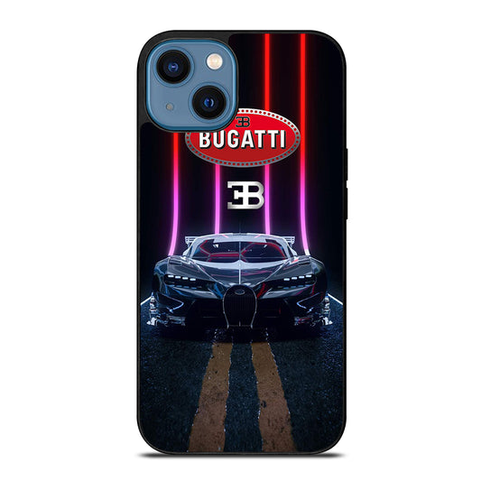 BUGATTI BLACK CAR iPhone 14 Case Cover