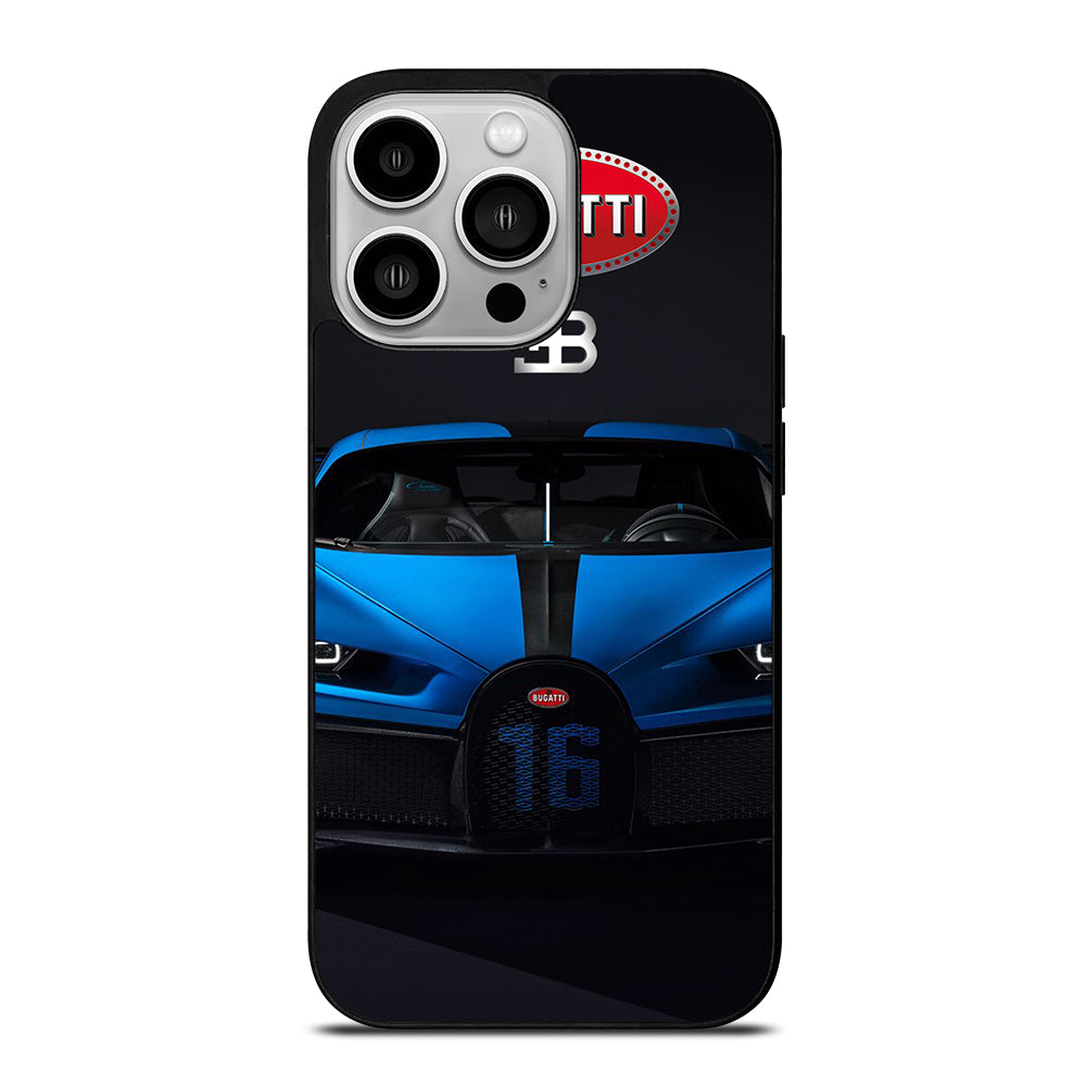 BUGATTI BLUE CAR iPhone 14 Pro Case Cover