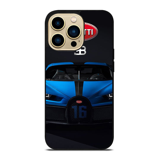 BUGATTI BLUE CAR iPhone 14 Pro Max Case Cover