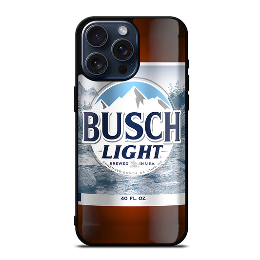 BUSCH LIGHT BEER BOTTLE iPhone 15 Pro Max Case Cover
