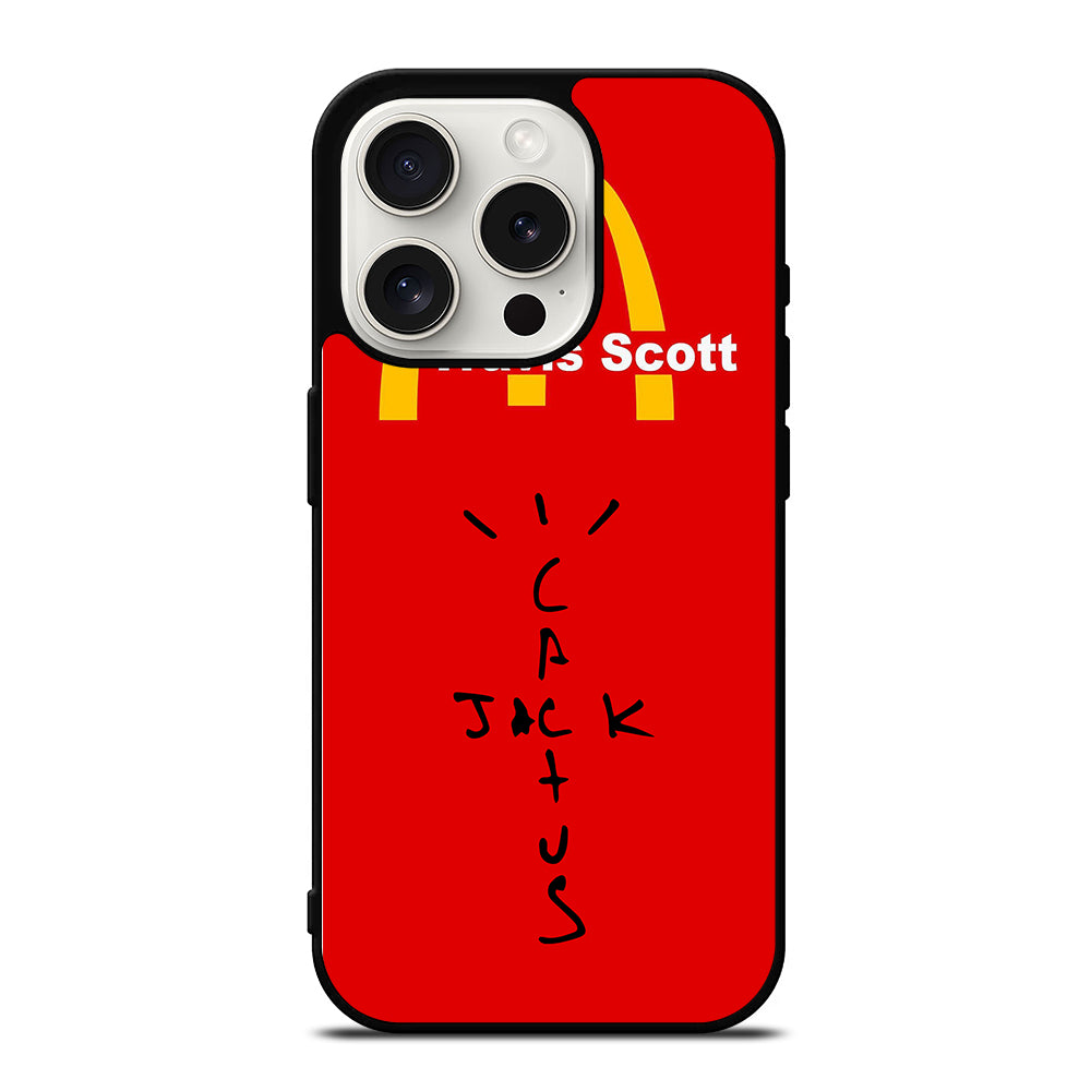 CACTUS JACK TRAVIS SCOTT MCDONALDS LOGO iPhone 15 Pro Case Cover