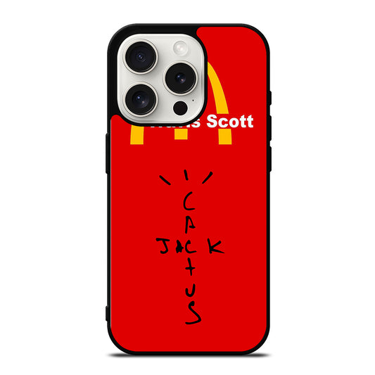 CACTUS JACK TRAVIS SCOTT MCDONALDS LOGO iPhone 15 Pro Case Cover
