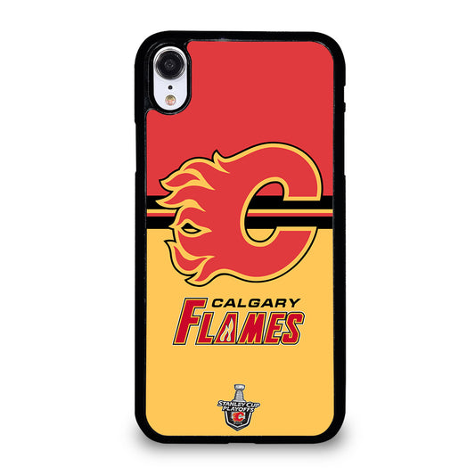 CALGARY FLAMES HOCKEY TEAM 3 iPhone XR Case Cover