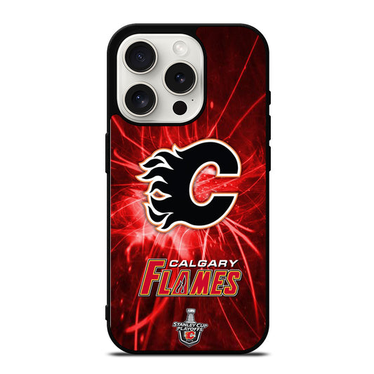 CALGARY FLAMES HOCKEY TEAM 1 iPhone 15 Pro Case Cover