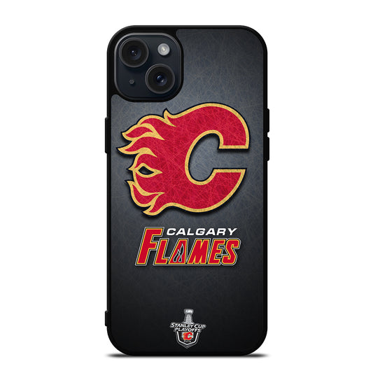 CALGARY FLAMES HOCKEY TEAM 2 iPhone 15 Plus Case Cover