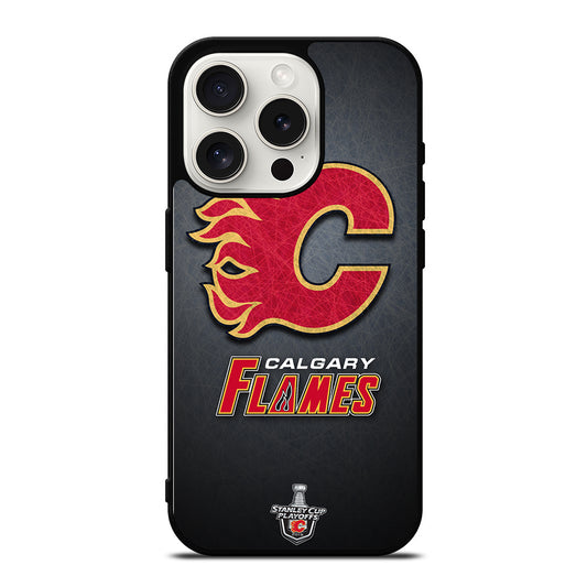 CALGARY FLAMES HOCKEY TEAM 2 iPhone 15 Pro Case Cover