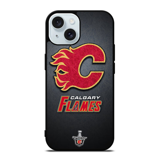 CALGARY FLAMES HOCKEY TEAM 2 iPhone 15 Case Cover