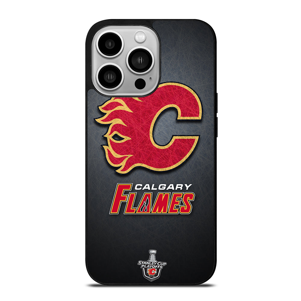 CALGARY FLAMES HOCKEY TEAM 2 iPhone 14 Pro Case Cover
