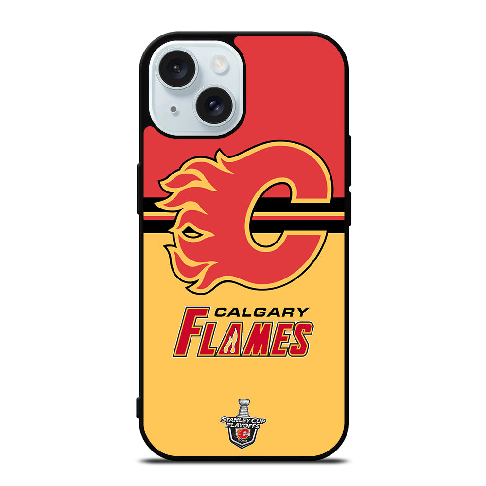 CALGARY FLAMES HOCKEY TEAM 3 iPhone 15 Case Cover