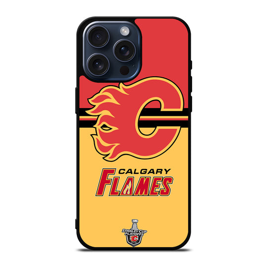 CALGARY FLAMES HOCKEY TEAM 3 iPhone 15 Pro Max Case Cover