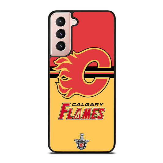 CALGARY FLAMES HOCKEY TEAM 3 Samsung Galaxy S21 Case Cover
