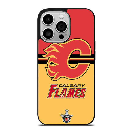 CALGARY FLAMES HOCKEY TEAM 3 iPhone 14 Pro Case Cover