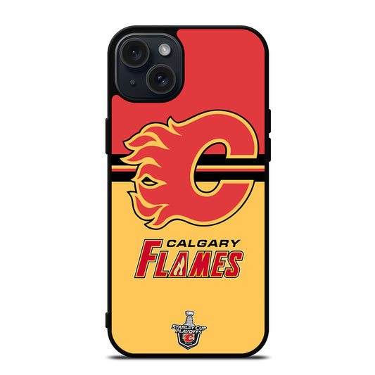 CALGARY FLAMES HOCKEY TEAM 3 iPhone 15 Plus Case Cover