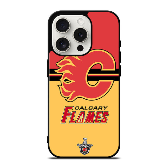 CALGARY FLAMES HOCKEY TEAM 3 iPhone 15 Pro Case Cover