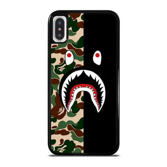 CAMO BAPE SHARK LOGO 2 iPhone X / XS Case Cover