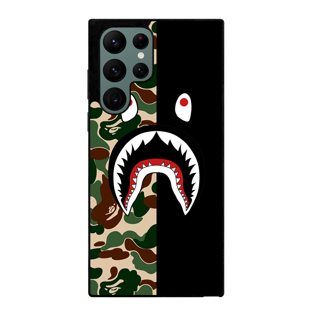 CAMO BAPE SHARK LOGO 2 Samsung Galaxy S22 Ultra Case Cover