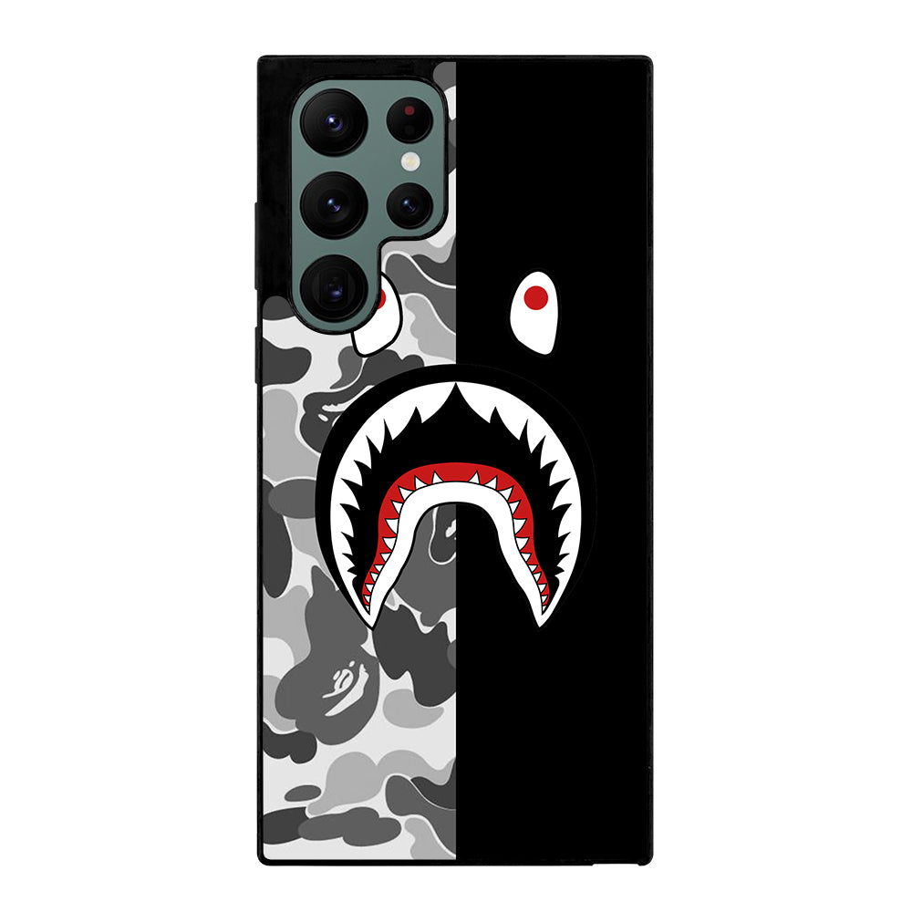 CAMO BAPE SHARK LOGO 3 Samsung Galaxy S22 Ultra Case Cover