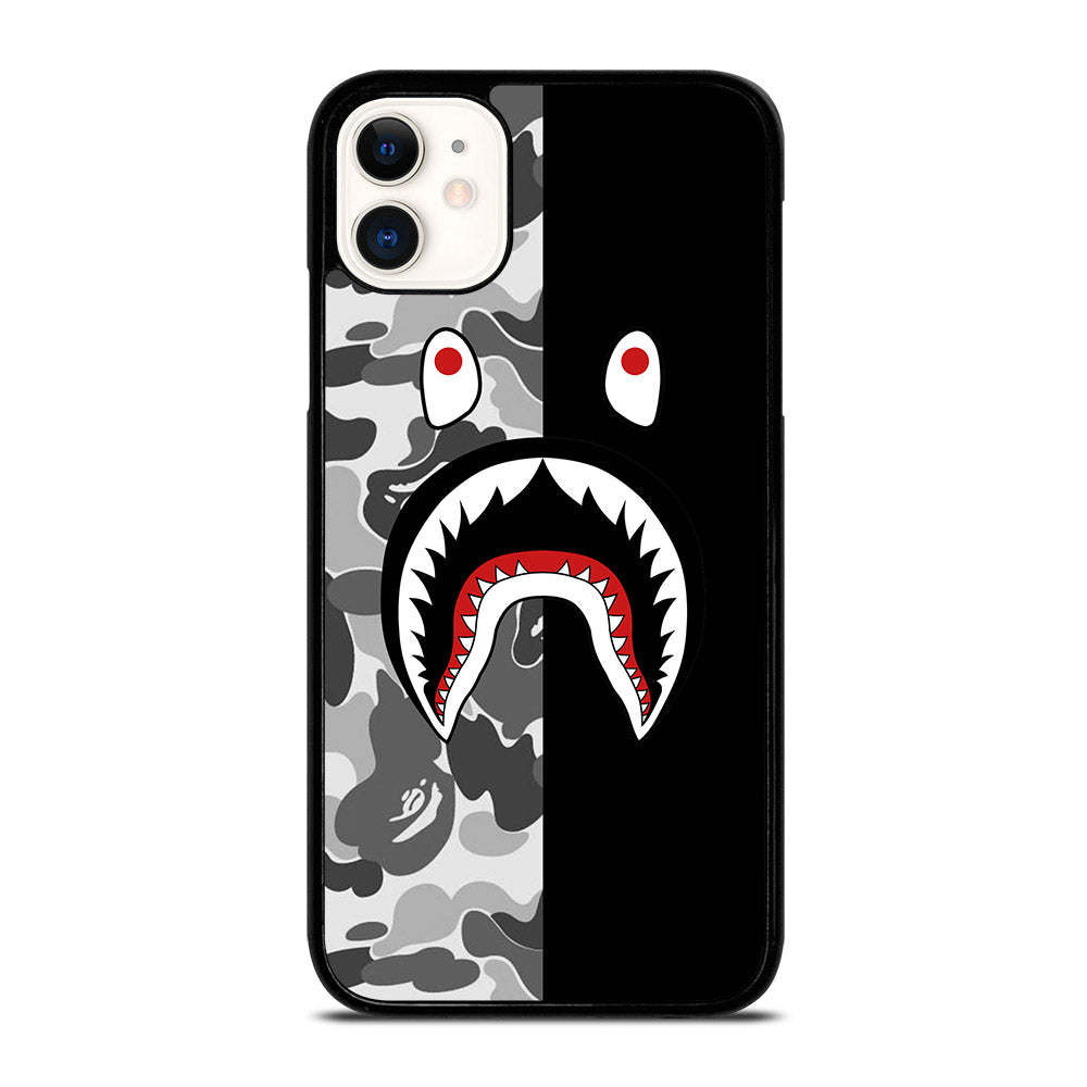 CAMO BAPE SHARK LOGO 3 iPhone 11 Case Cover