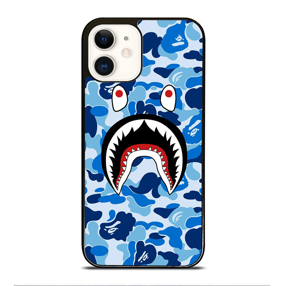 CAMO BAPE SHARK LOGO 1 iPhone 12 Case Cover