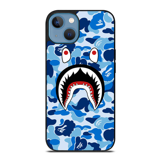 CAMO BAPE SHARK LOGO 1 iPhone 13 Case Cover
