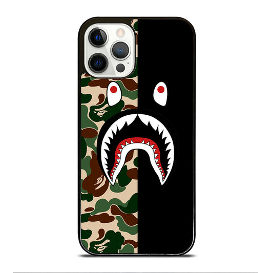 CAMO BAPE SHARK LOGO 2 iPhone 12 Pro Case Cover