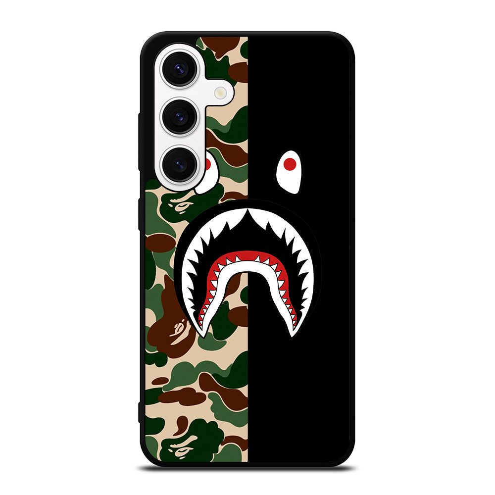 CAMO BAPE SHARK LOGO 2 Samsung Galaxy S24 Case Cover