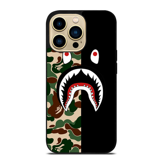 CAMO BAPE SHARK LOGO 2 iPhone 14 Pro Max Case Cover