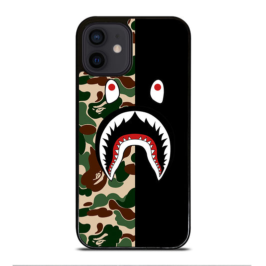 CAMO BAPE SHARK LOGO 2 iPhone 12 Mini Case Cover