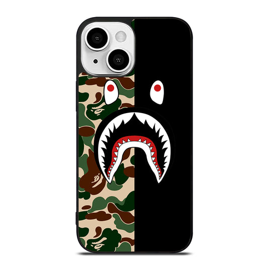 CAMO BAPE SHARK LOGO 2 iPhone 13 Mini Case Cover