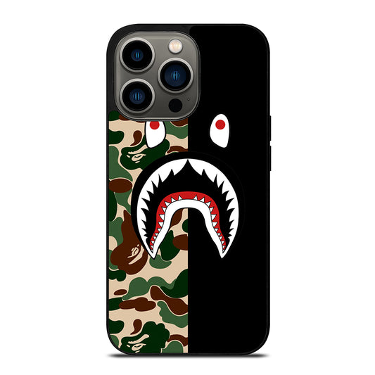 CAMO BAPE SHARK LOGO 2 iPhone 13 Pro Case Cover