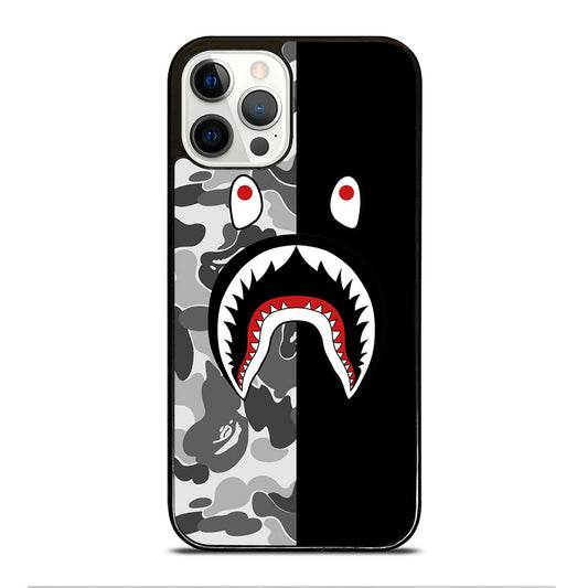 CAMO BAPE SHARK LOGO 3 iPhone 12 Pro Case Cover