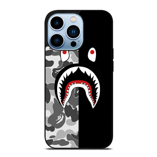 CAMO BAPE SHARK LOGO 3 iPhone 13 Pro Max Case Cover