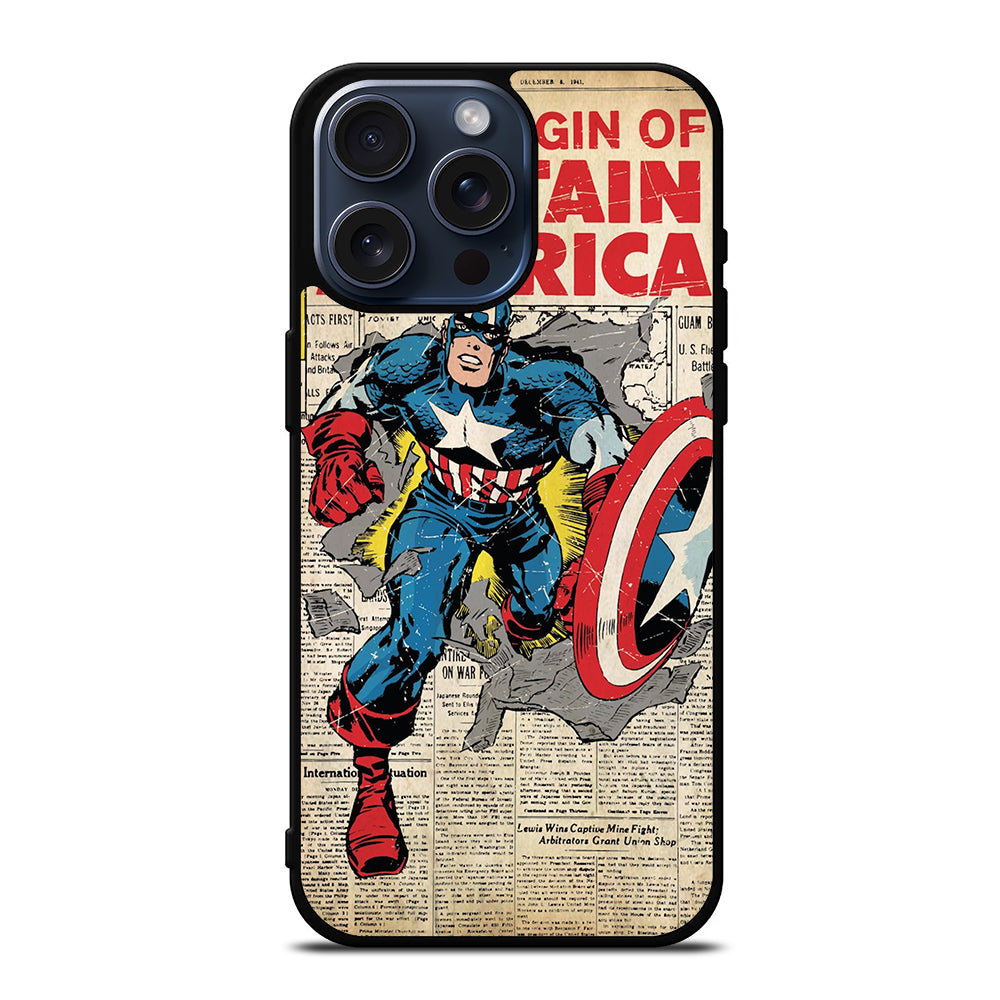 CAPTAIN AMERICA THE ORIGIN iPhone 15 Pro Max Case Cover