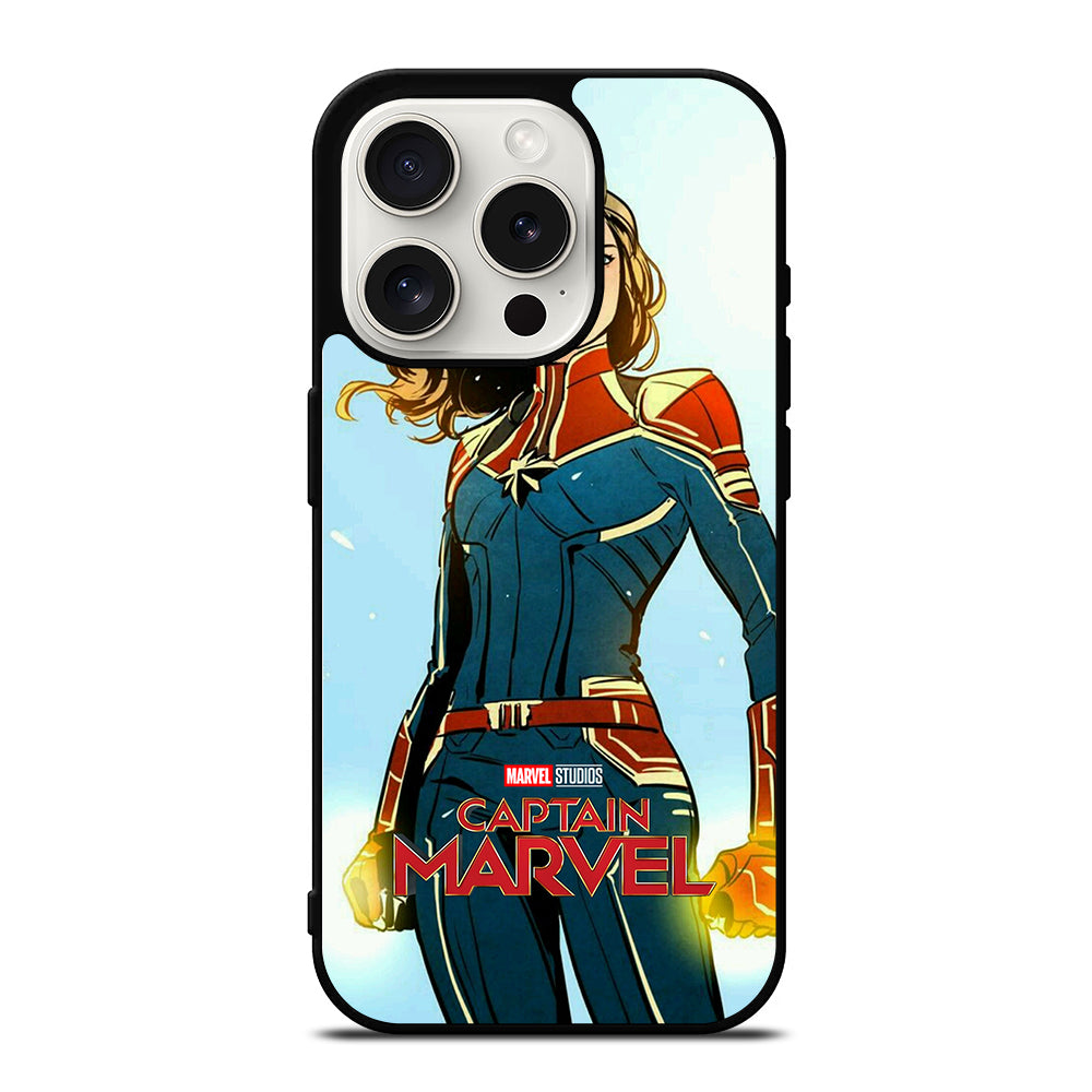 CAPTAIN MARVEL CARTOON iPhone 15 Pro Case Cover